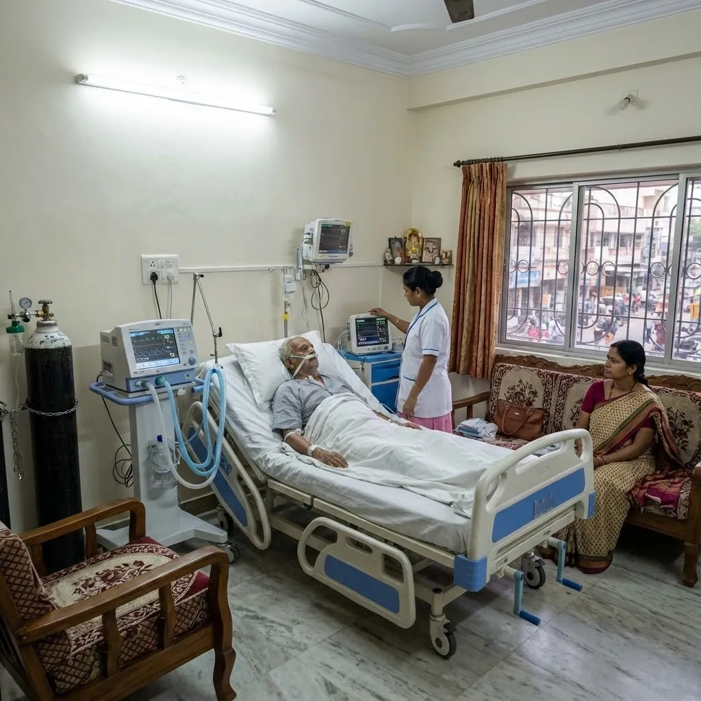 ICU setup at home in Ranchi