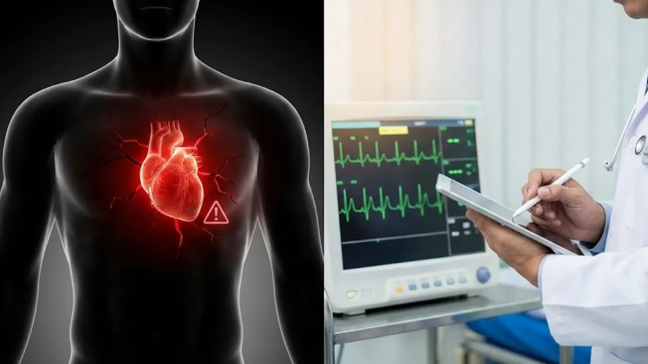 Doctor explaining ECG report to patient