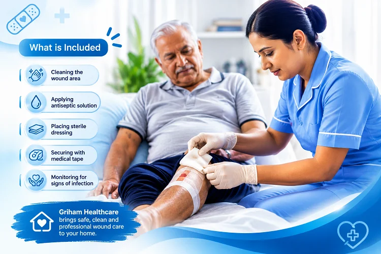What is Included in Wound Dressing at Home